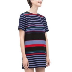 Zara striped sheath dress